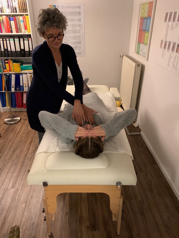 Balance über Akupunkturpunkte